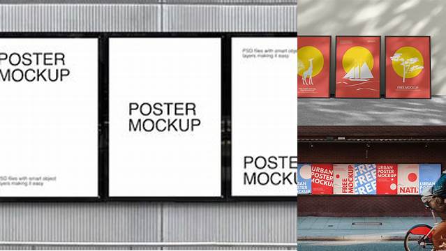 3518+ 3 Posters Mockup Custom Mockup PSD for Free