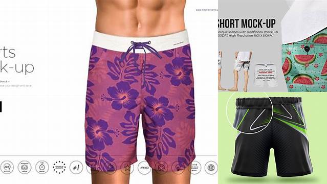 3518+ Men's Shorts Mockup Free High Resolution