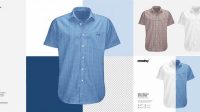 3519+ Short Sleeve Dress Shirt Mockup Digital Download