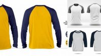 352+ Mockup Kaos Raglan Cdr Easy Editable