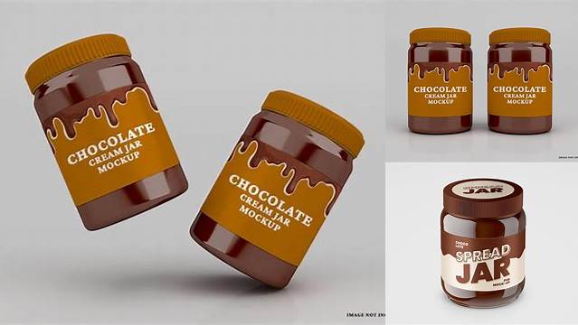 3520+ Chocolate Spread Jar PSD Mockup Free PSD Mockup Resource