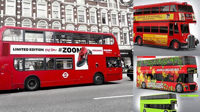 3522+ London Bus Mockup Creative PSD Templates