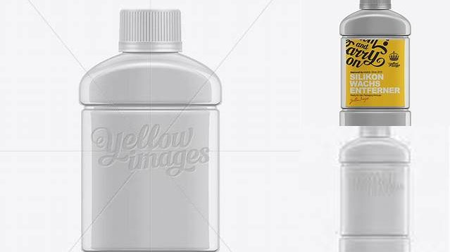 3525+ 250ml Silicone Remover Bottle PSD Mockup Exclusive and Stylish Design PSD