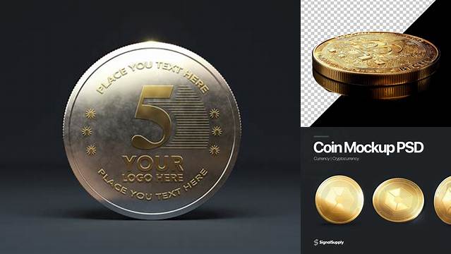 3530+ Free Realistic Detailed Coin Mockup In Psd Premium Quality PSD Freebie