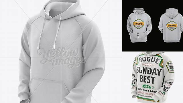 3532+ Men’s Hoodie Halfside View HQ PSD Mockup Exclusive Free Photoshop Asset