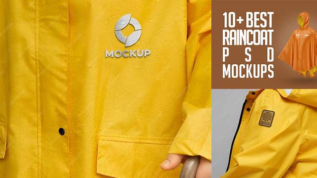 3532+ Rain Coat Mockup PSD Free Download