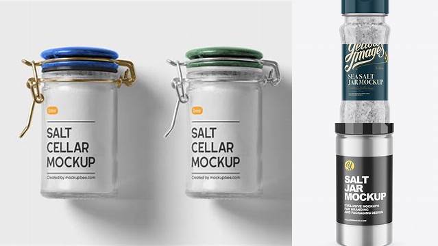 3532+ Salt Jar Mockup Free Design Resource