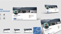 3533+ Linkedin Profile Mockup Free Stylish Free PSD