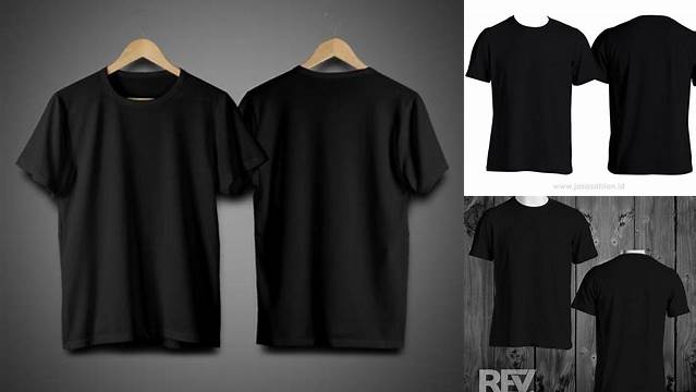 3537+ Mockup Kaos Hitam Polos Hd PSD for Free