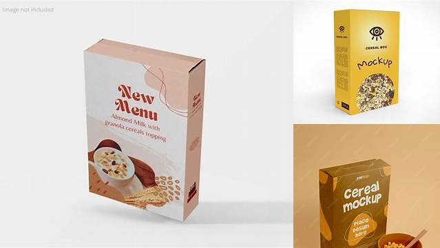 3540+ Cereal Box Mockup Mockup PSD