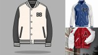 3541+ Baseball Jacket Mockup Include TIFF