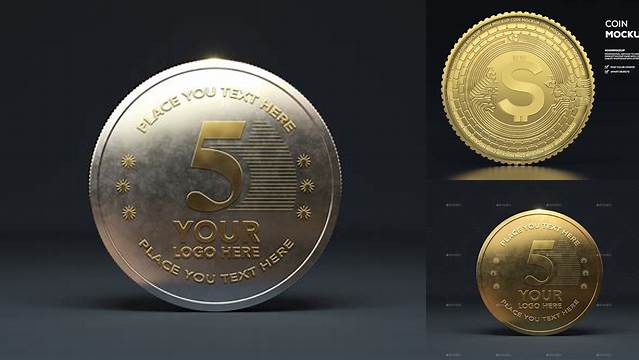 3543+ Gold Coin Mockup Free Download Mockup PSD