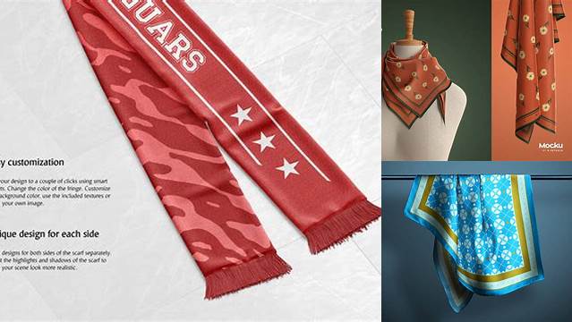 3544+ Scarf Mock Up Free PSD Download