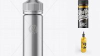 3548+ 120ml Metallic Dropper Bottle PSD Mockup Elegant Photoshop Mockup