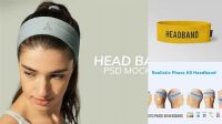 3551+ Head Band Mockup Free PSD