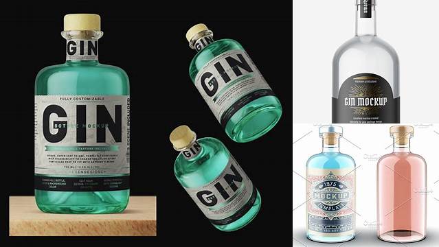 3553+ Gin Bottle Mockup Free Download Mockup File Free Download