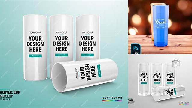 3556+ Mockup Long Drink Psd Easy Editable