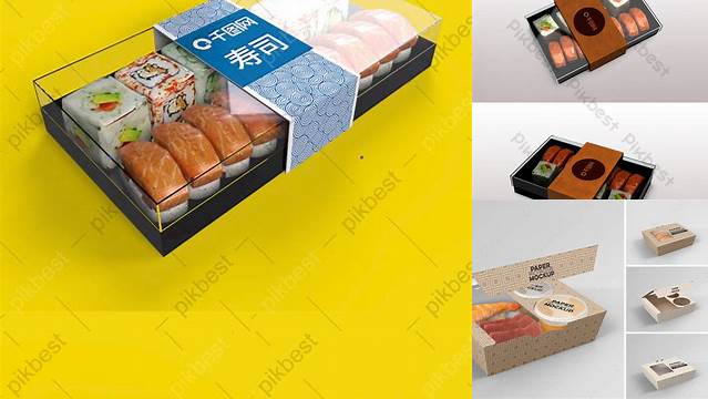 3557+ Sushi Box Mockup Free Digital Download