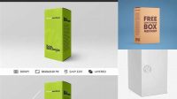 3561+ Matte Paper Box PSD Mockup Halfside View Elegant Photoshop Mockup