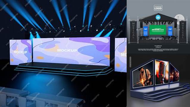 3563+ Stage Mockup PSD Download