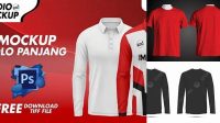 3565+ Mockup Kaos Polos Panjang Custom Graphic Mockup File