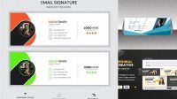 3571+ Mockup Email Signature Creative and Modern PSD Freebie