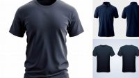 3572+ Mockup Kaos Navy Unique and Editable PSD