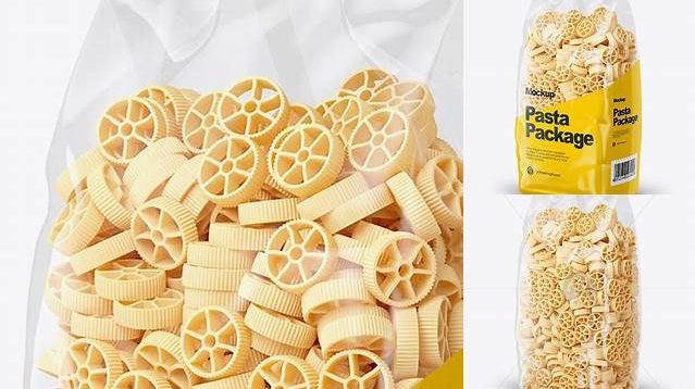 3576+ Ruote Pasta PSD Mockup Half Side View Versatile PSD Mockup File