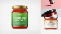 3586+ Glass Jar With Sauce PSD Mockup Free Premium Photoshop Template Download