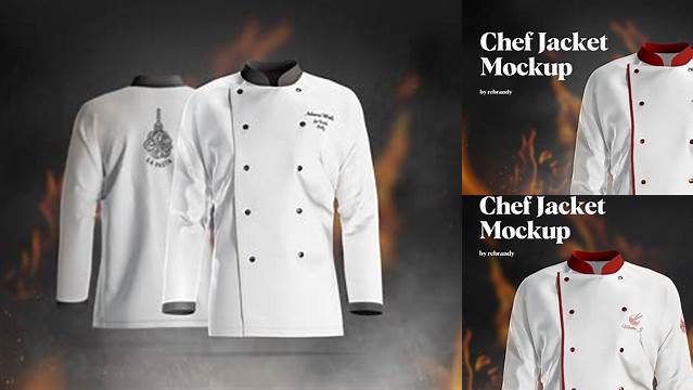 3587+ Chef Uniform Mockup Free Best for Showcase