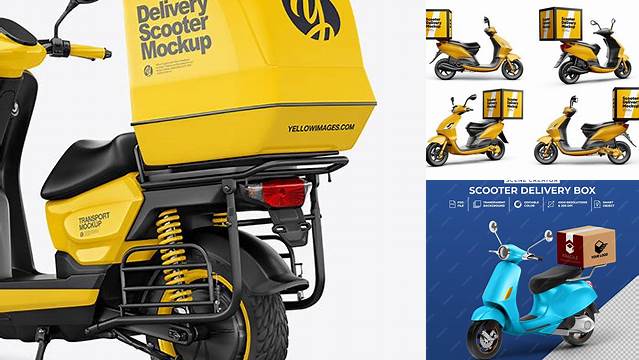 359+ Scooter Delivery Mockup Best for Showcase