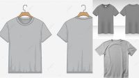 3593+ Mockup Kaos Abu Abu Include TIFF