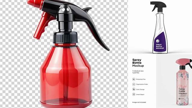 3593+ Transparent Plastic Spray Bottle with Liquid Download Premium Free PSD