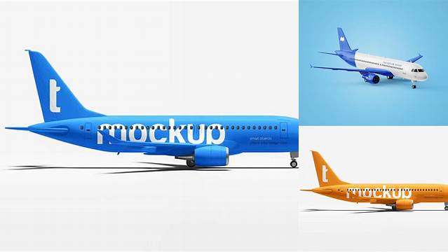 3596+ Airplane Mockup Free PSD