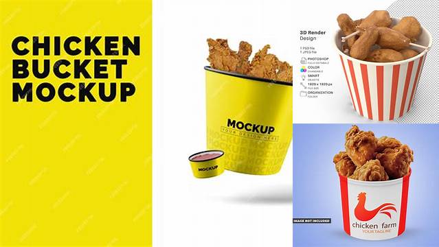 3604+ Chicken Bucket Mockup Include TIFF