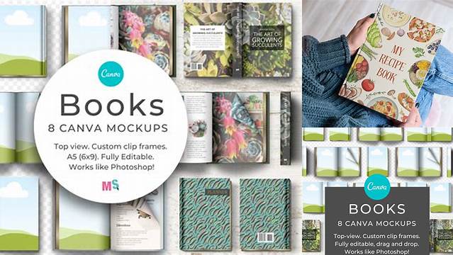 3605+ Book Mockup Canva Free PSD for Creatives