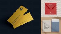 3605+ Paper Envelope PSD Mockup Front View Smart Object-Based PSD Template Free