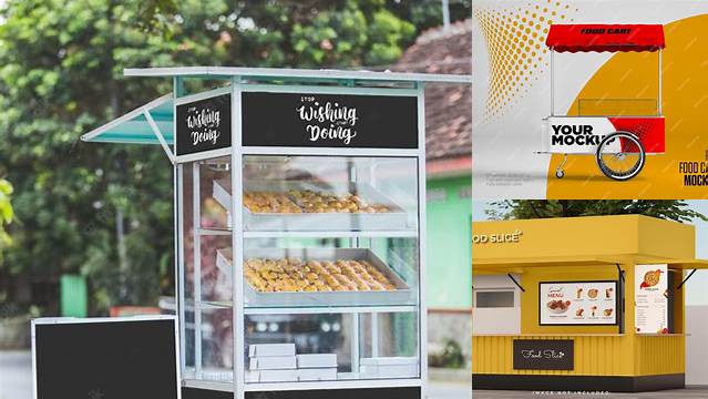 3606+ Food Stall Mockup PSD Download