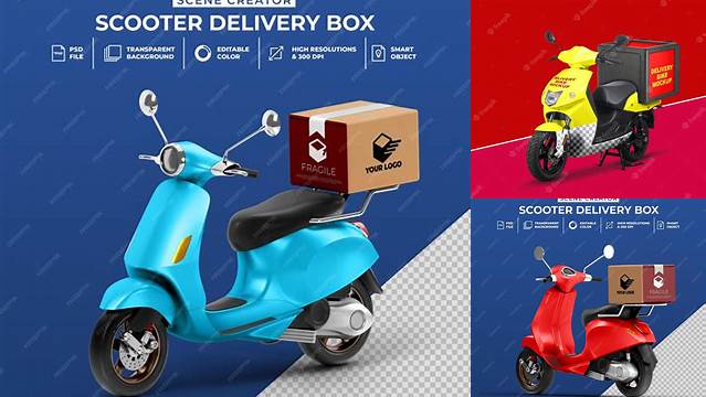 3608+ Bike Delivery Mockup Download Premium Free PSD