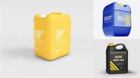 3617+ Textured Plastic Jerry Can PSD Mockup Easy-to-Use PSD Template