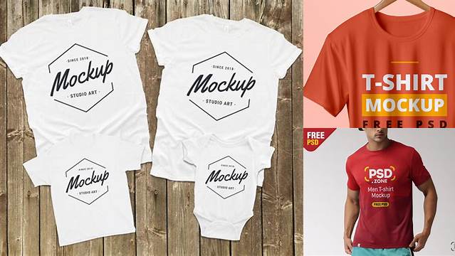 3619+ Mockup T Shirt Family PSD for Free