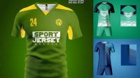 3625+ Jersey Futsal Psd Smart Editable Design Mockup