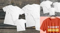 3628+ Family T Shirt Mockup Free Free PSD