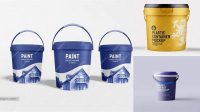 363+ 20L Plastic Paint Bucket PSD Mockup High-End Layered Mockup Free