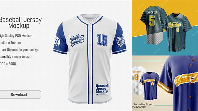 3636+ Mockup Baseball Jersey Free Graphic Design Resource