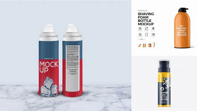 364+ Shaving Foam Bottle PSD Mockup PSD Download