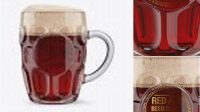 3643+ Britannia Glass With Red Ale PSD Mockup Free Stylish PSD for Graphic Designers