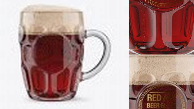 3643+ Britannia Glass With Red Ale PSD Mockup Free Stylish PSD for Graphic Designers