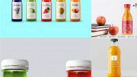 3645+ 100ml Apple Juice Bottle PSD Mockup Fully Layered PSD Freebie