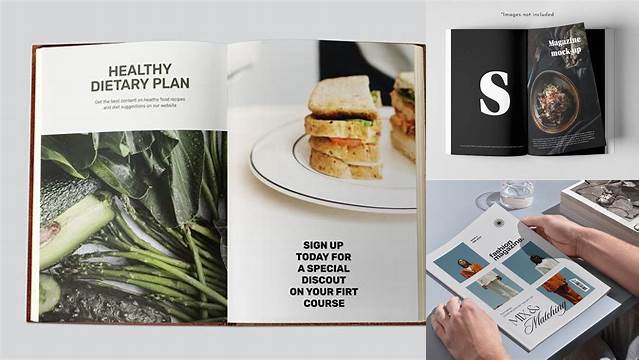 3646+ Food Magazine Mockup Download Free